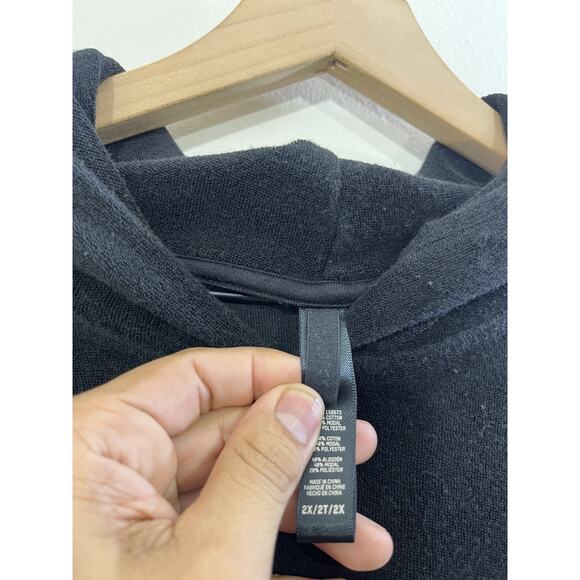 Skims Velour Hoodie 2X Y2K Athleisure Lounge Tracksuit Inspired 90s Travel Cozy - Picture 6 of 12